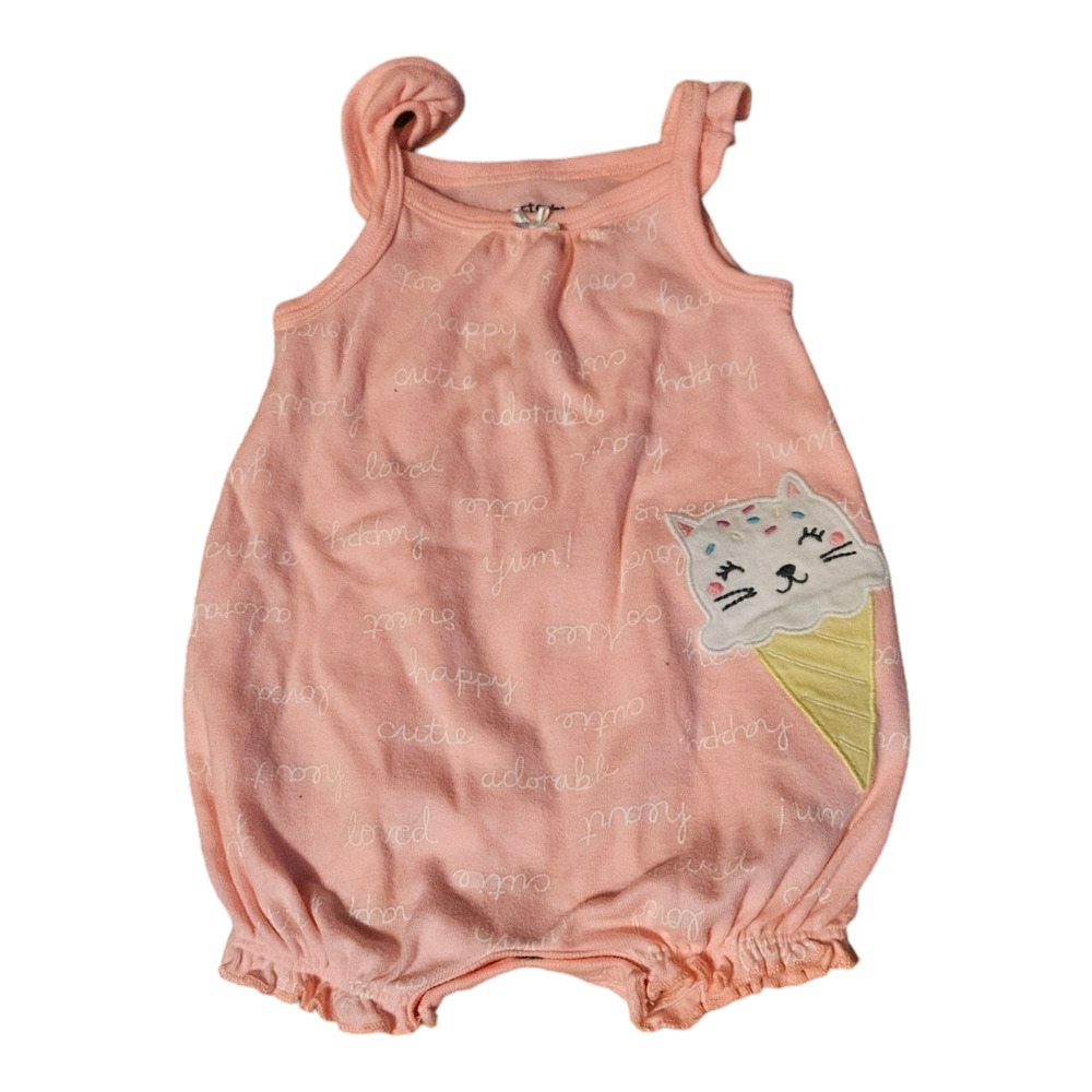 Carter's Pink 3m Sleeveless Snap Closure Bodysuit